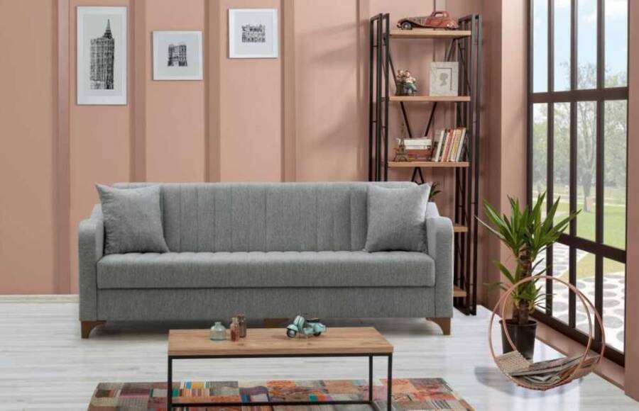 Dora 3 Yerli Divan - Boz - 1