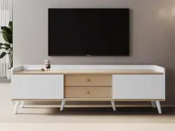 Kleuren Tv Stend - Ağ/Meşə 
