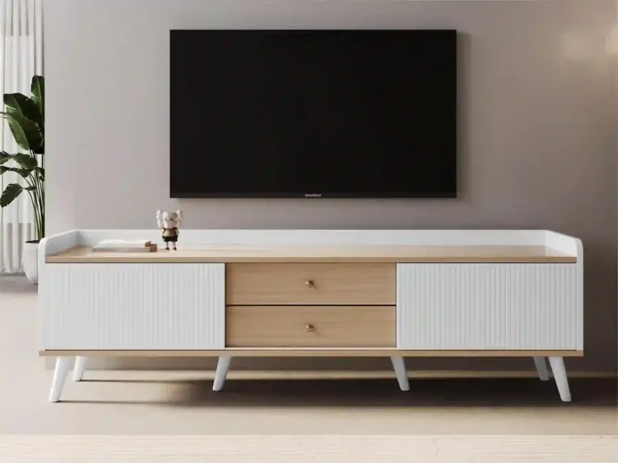 Kleuren Tv Stend - Ağ/Meşə - 1