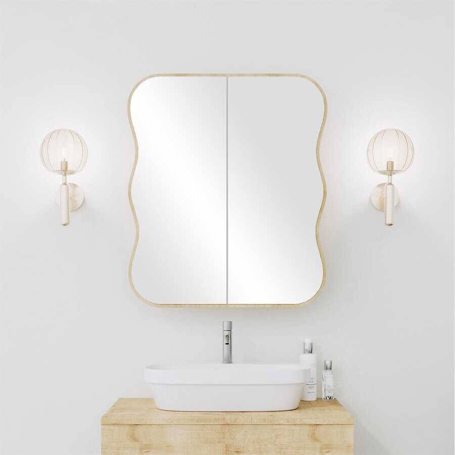 Day Dream Güzgülü Hamam Dolabı-Meşe 60cm - 1