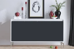 Peta Konsol, 4 Qapılı - Antrasit/Ağ 