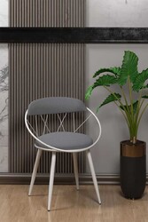 Relax Mdf Masa Stol Stul Dəsti Beyaz - Kaz Siyah - 3