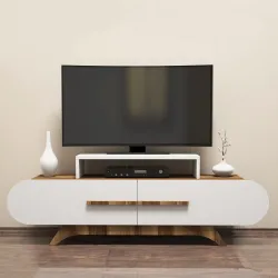 Rose Tv Stend - Cəviz/Ağ 