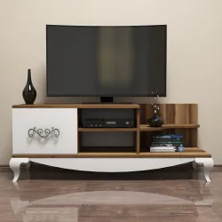 Sultan Tv Stend - Cəviz/Ağ 