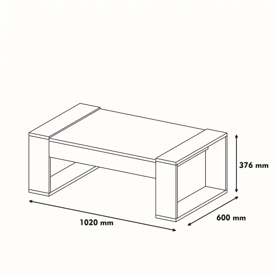 Venüs Jurnal Masası - Cəviz/Ağ - 3